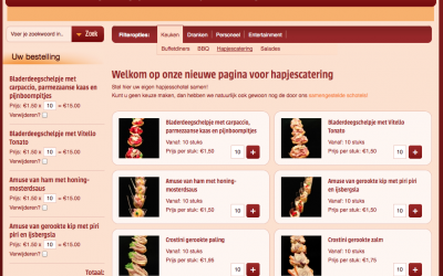 De Buffetkoning lanceert nieuwe pagina voor hapjescatering!