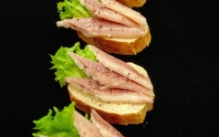 Crostini gerookte paling