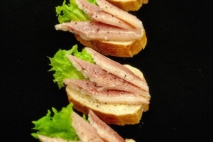 Crostini gerookte paling