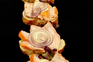 Crostini gerookte zalm