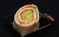 Mini zalm wraps