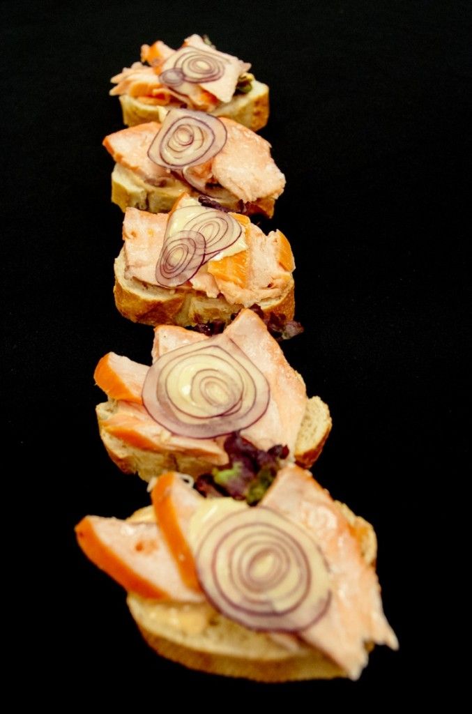 Crostini gerookte zalm