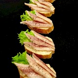 Crostini gerookte paling