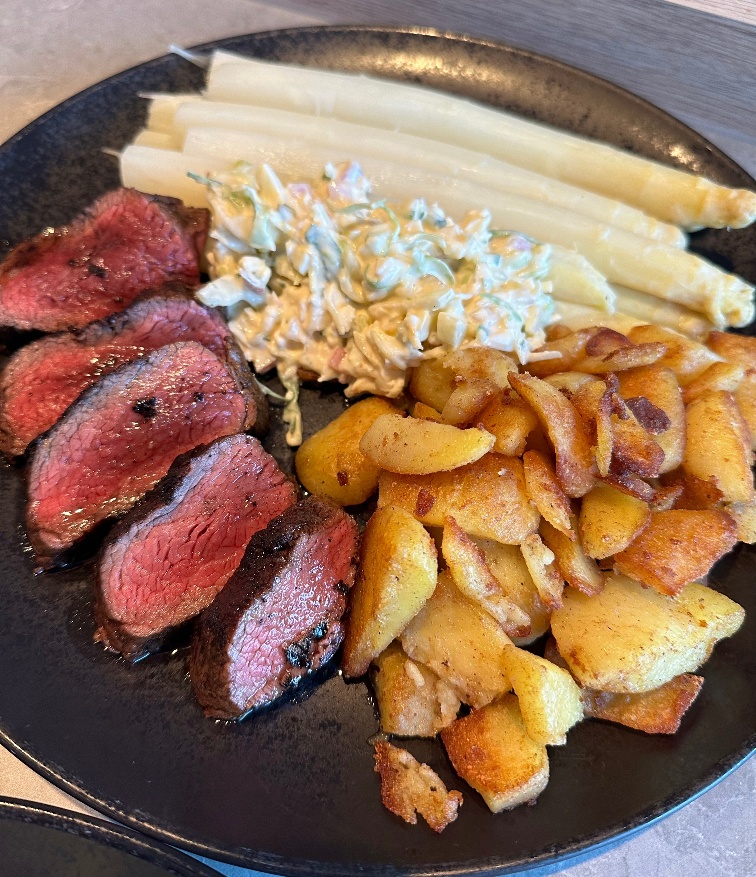Asperges met diamanthaas