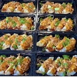 Vegetarisch: Gyoza met groenten en Yakitorisaus