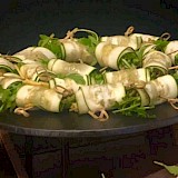 Vegetarisch: Courgette carpaccioroll